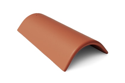 Цементно-песчаная коньковая черепица BRAAS ФП/ТП, красный