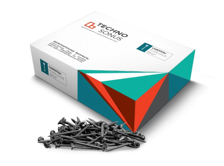 Техносонус Саморез TC-XTN 3.9х25 мм. 500 шт. уп