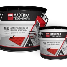 ТЕХНОНИКОЛЬ Мастика для гибкой черепицы Фиксер №23 (12кг)